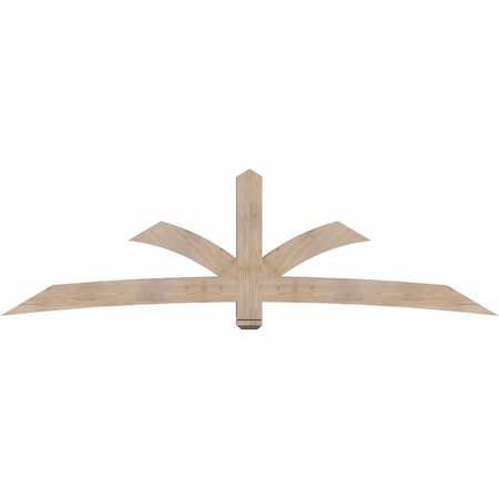 Ekena Millwork Davenport Smooth Timber Gable Bracket, Douglas Fir, 108"W x 31 1/2"H x 5 1/2"D x 5 1/2"F, 7/12 Pitch GBW108X31X0606DAV00SDF